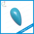 Hot sale pear shape synthetic cabochon turquoise loose stones